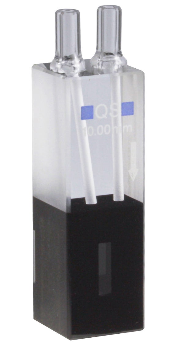 1cm x 1 cm Pour Through Cell, 450µL in Quartz glass