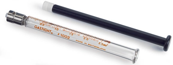 2.5 mL Syringe, Glass, for AT/KF Titrator
