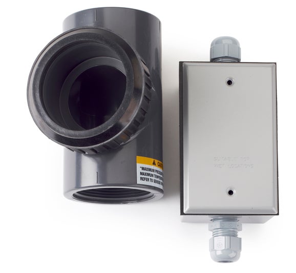 2" PVC Union Mounting Tee, For 1.5 inch pH/ORP sensors