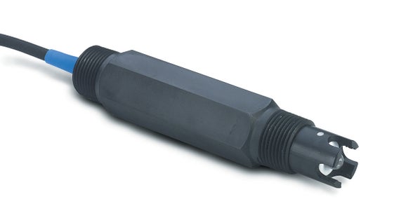 3/4" Combination pH Sensor, Convertible Style, PPS, General Purpose Glass pH Electrode Type, Temperature Compensation
