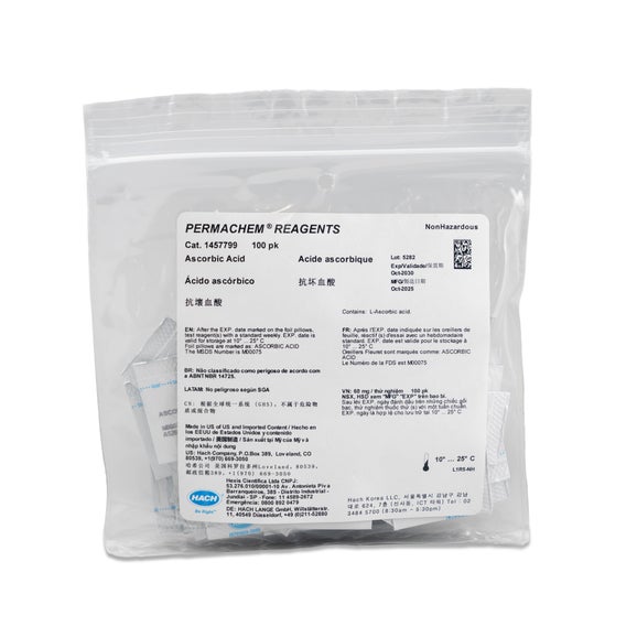 Ascorbic Acid Powder Pillows, pk/100