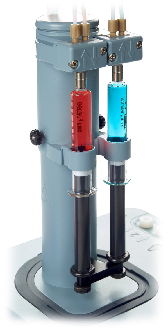 Dual syringe system on AT1000 automatic titrator with high resolution electronic burettes