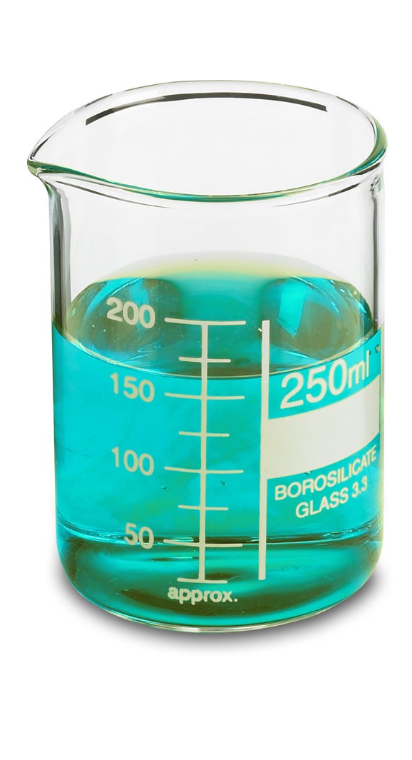 Beaker, Griffin, Low Form, Glass, 250 mL, 12/pk