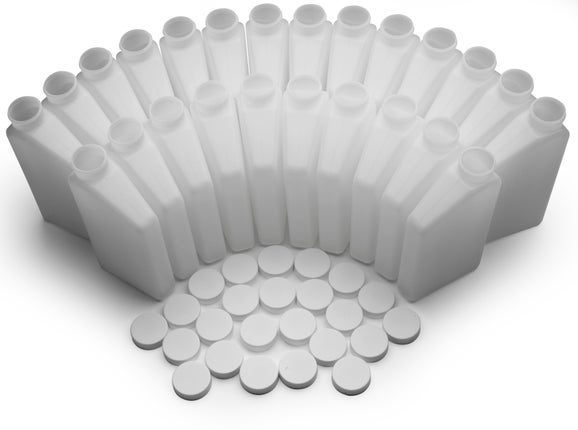 Bottle Set of 24, 575 mL, Polyethylene With Caps
