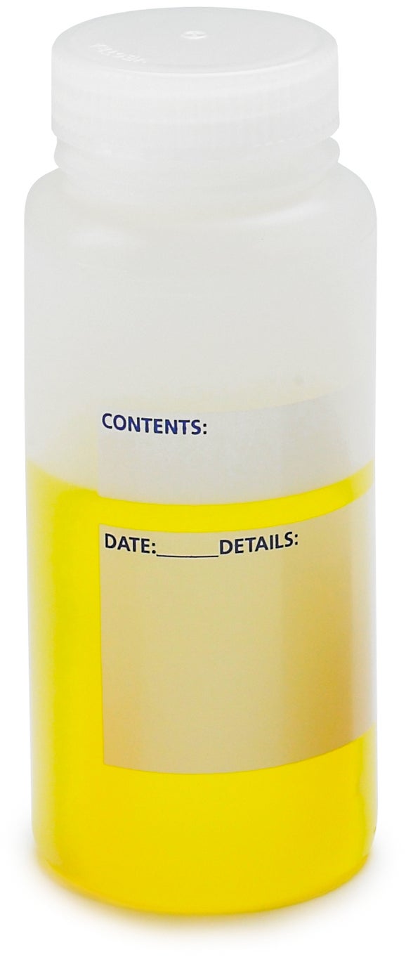 Bottle, Storage, Wide Mouth, Write-On, 500 mL, 12/pk