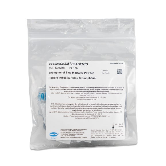 Bromphenol Blue Indicator Powder Pillows, pk/100