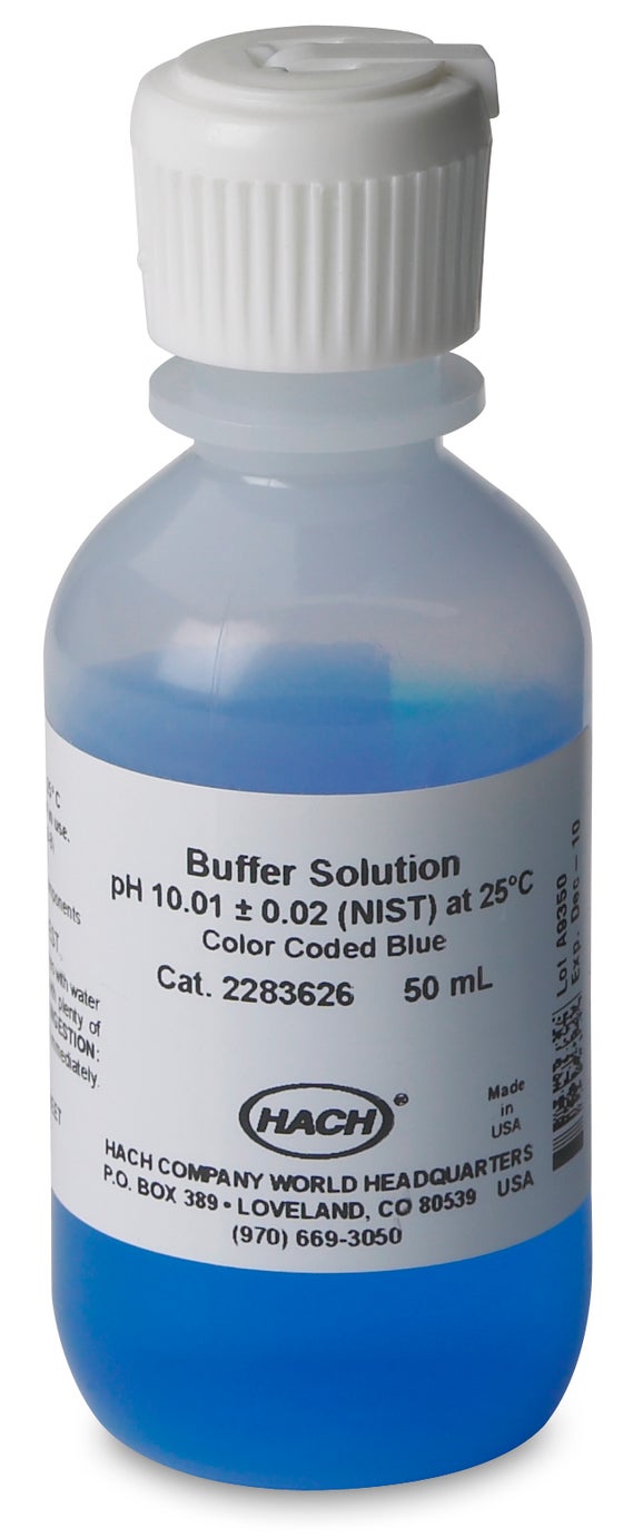 Buffer Solution, pH 10.01, Colour-coded Blue, 50 mL