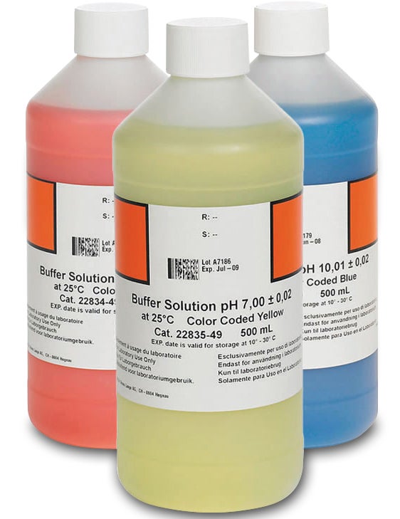 Buffer Solution, pH 4.01, Colour-coded Red, 500 mL
