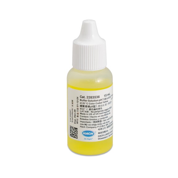 Buffer Solution, pH 7.00, Colour-coded Yellow, 15 mL