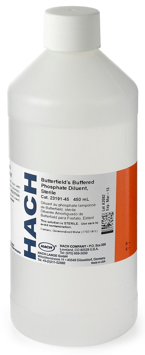 Butterfield's Buffered Phosphate, 450 mL