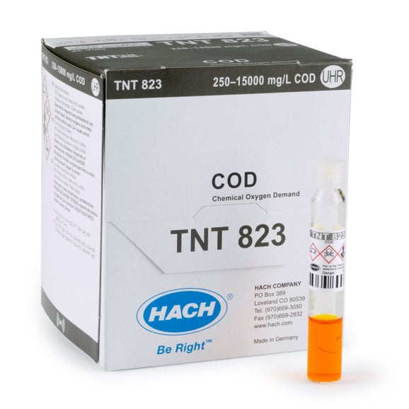 Chemical Oxygen Demand (COD) TNTplus Vial Test, UHR (250-15,000 mg/L COD), 25 Tests