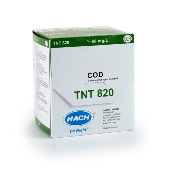 Chemical Oxygen Demand (COD) TNTplus Vial Test, ULR (1-60 mg/L COD), 150 Tests