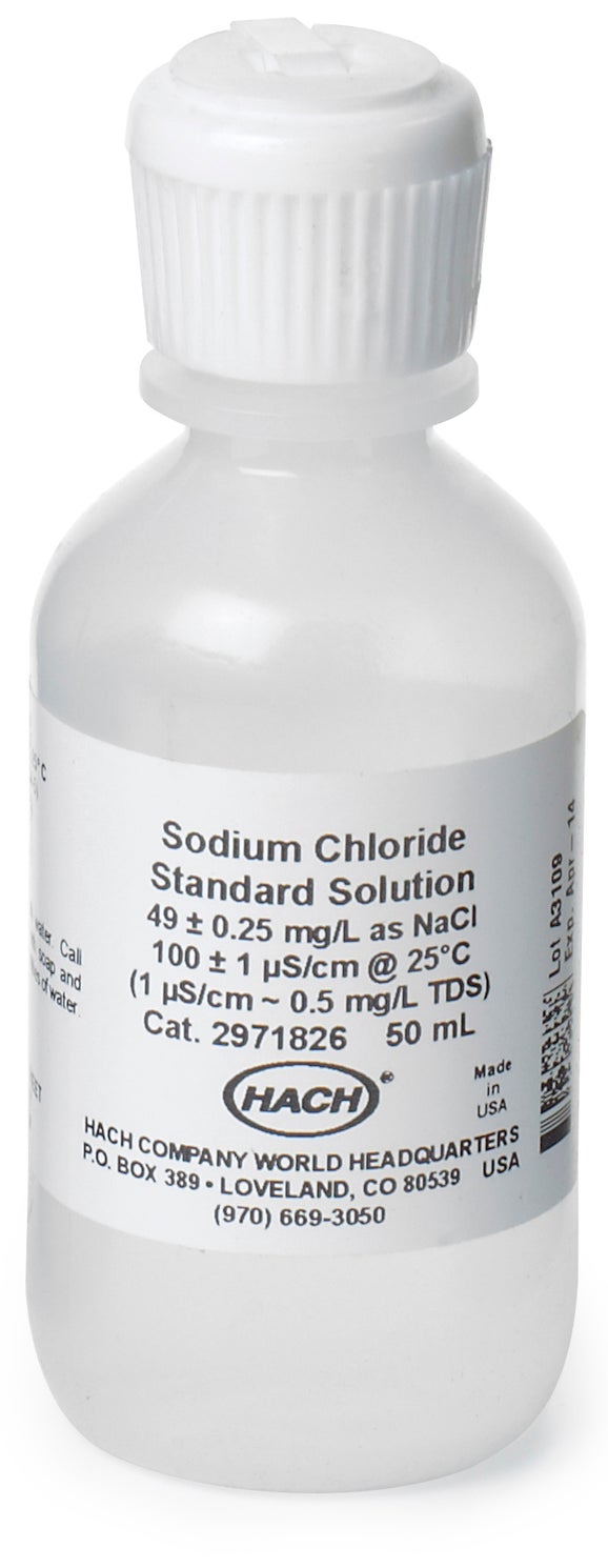 Conductivity Standard Solution, 100 µS/cm, NaCl, 50 mL