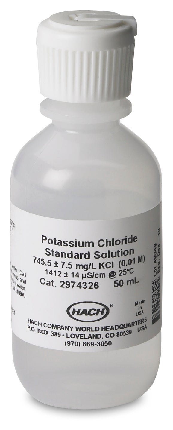 Conductivity Standard Solution, 1412 µS/cm, KCl, 50 mL