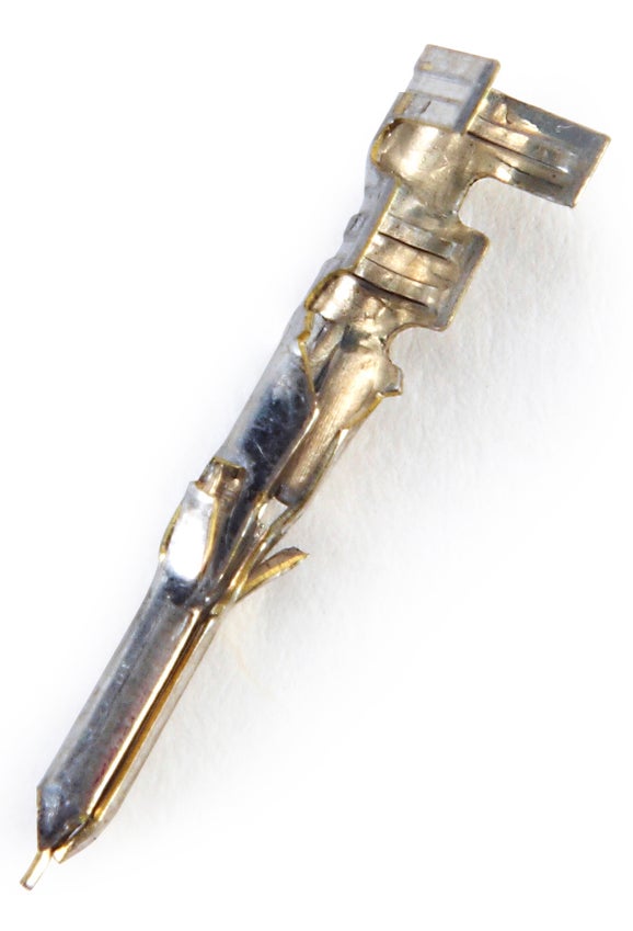 CONNECTOR,CRIMP TERMINAL,MALE,(PIN)BRASS W/TIN PLT