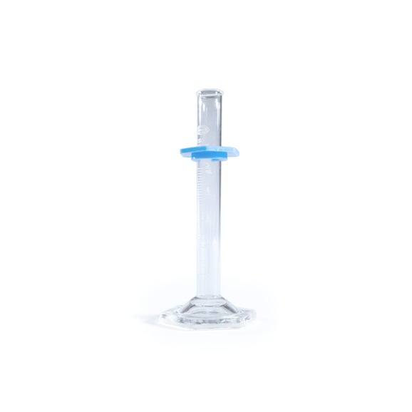 Cylinder, Graduated, 5 mL +- 0. 1 mL, 0.1 mL divisions (white markings)