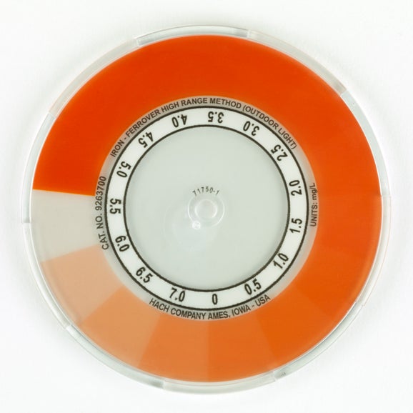 Iron Color Disc Test Kit, Model IR-18B