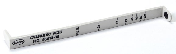 Dipstick, for measuring cyanuric acid