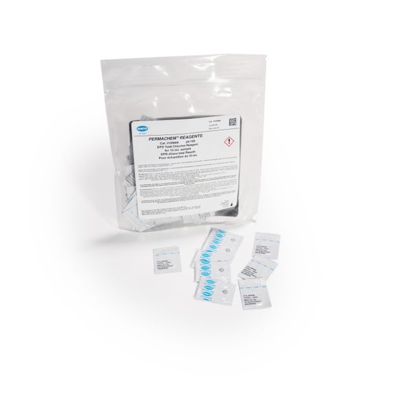 DPD Total Chlorine Reagent Powder Pillows, 10 mL, pk/100