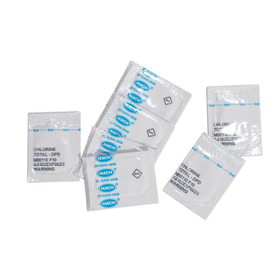 DPD Total Chlorine Reagent Powder Pillows, 10 mL, pk/100