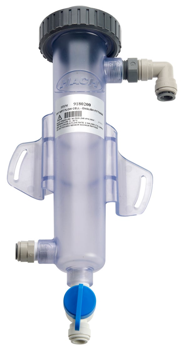 Flow Cell Assembly for 3/4" NPT Sensor (Metric)