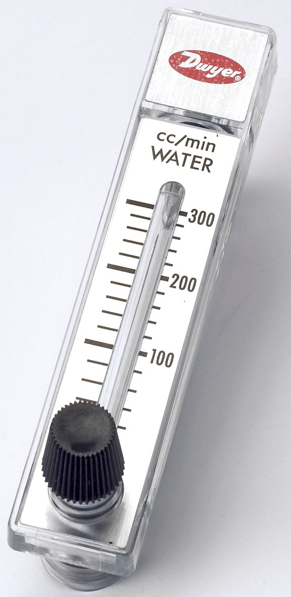 FLOW METER, 20-300 CC WATER/MIN