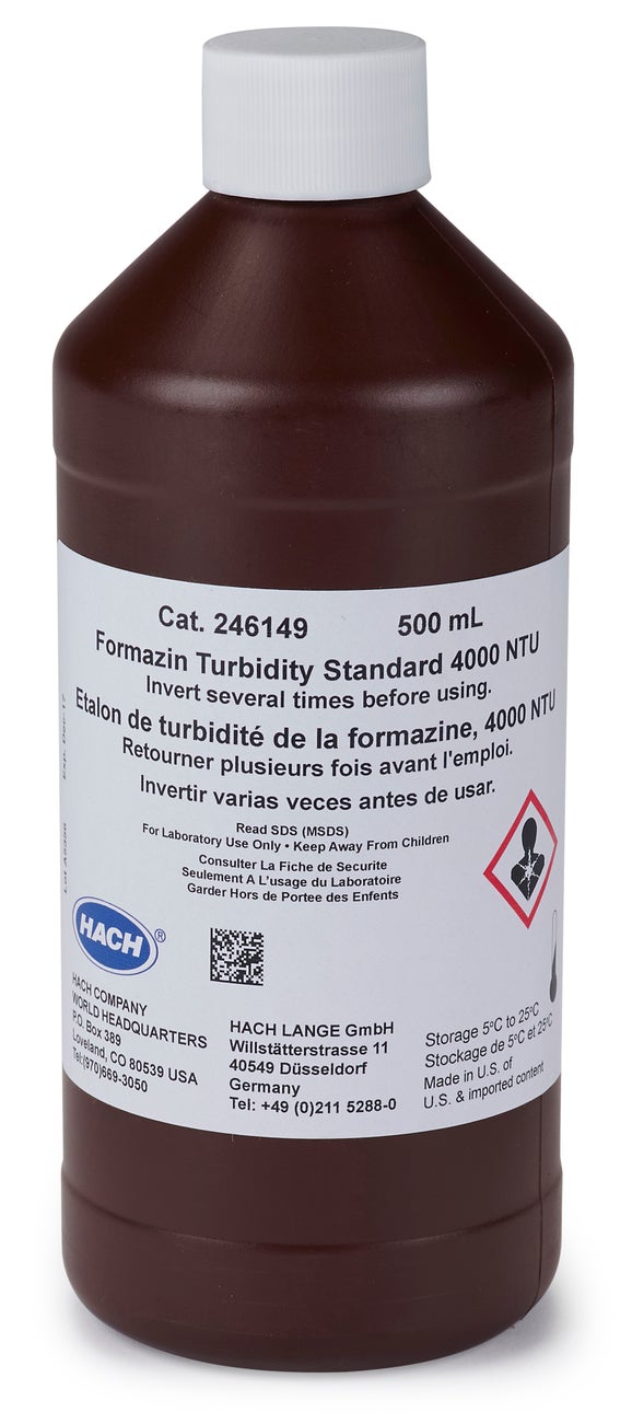 Formazin Turbidity Standard, 4000 NTU, 500 mL