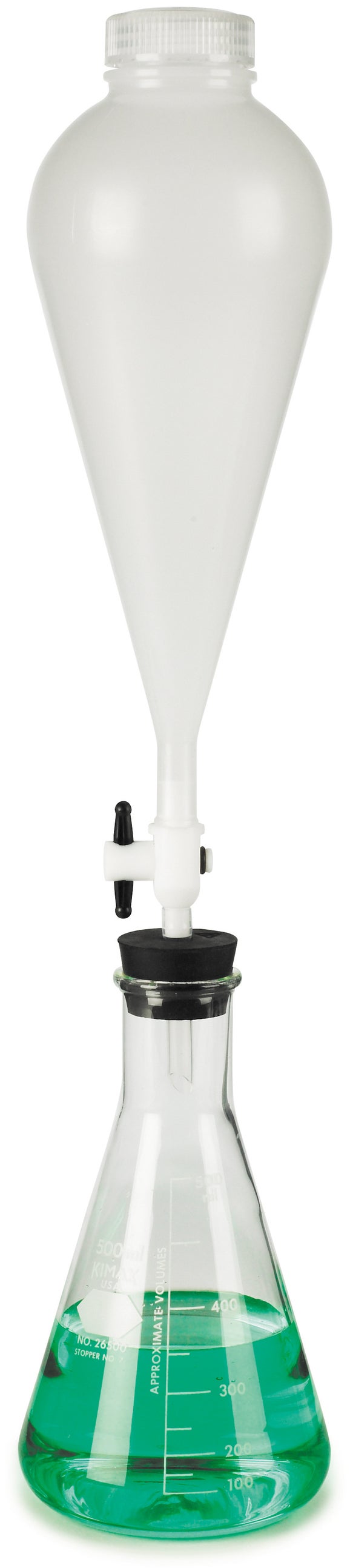 Funnel, Separatory, Polypropylene, 500 mL