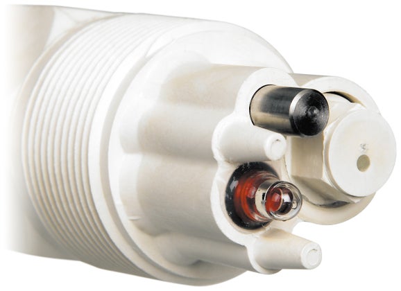 GLI pH Encapsulated Sensor, LCP Body, 5 Wire, Convertible, Antimony Electrode Material, 20-ft Cable