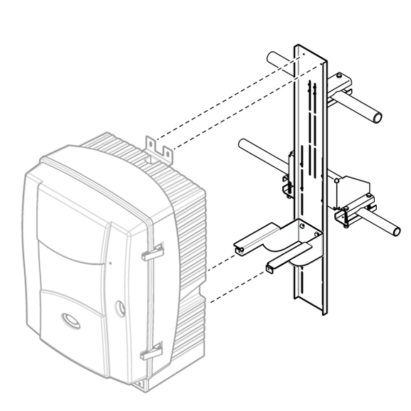 Rail Mounting Kit for PHOSPHAX sc analyzer and sc1000 controller