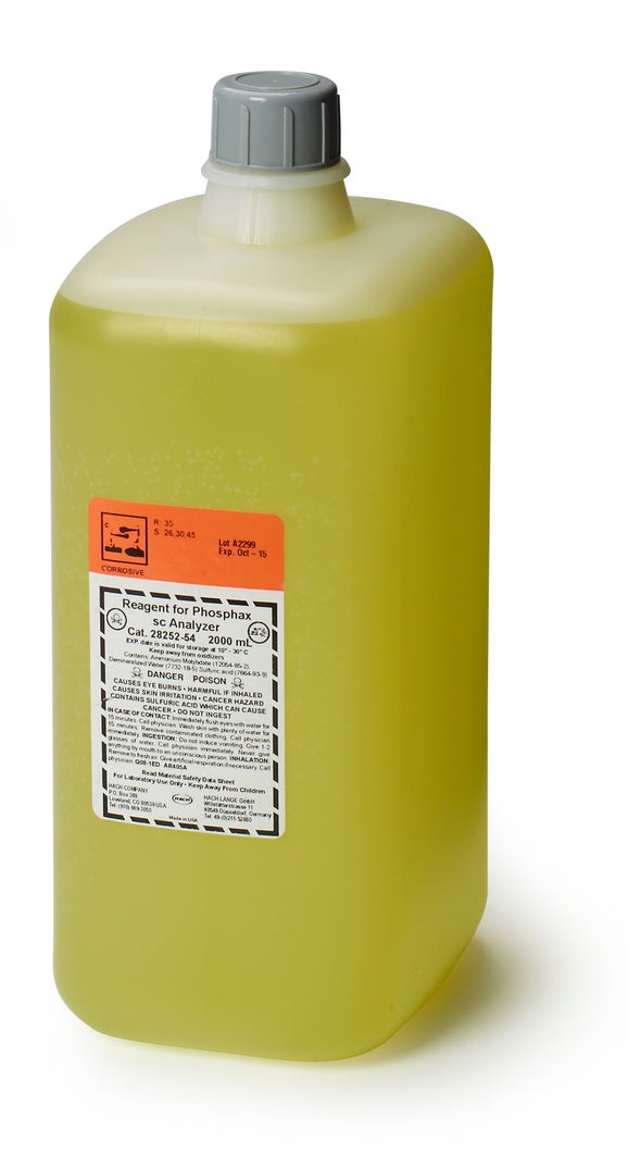 Reagent for PHOSPHAX sc Analyzer, High Range and Low Range, 2000 mL