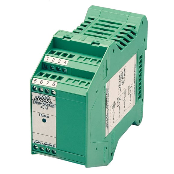 SC1000 relay module for DIN-rail mounting, 4 Relays, max. 240V