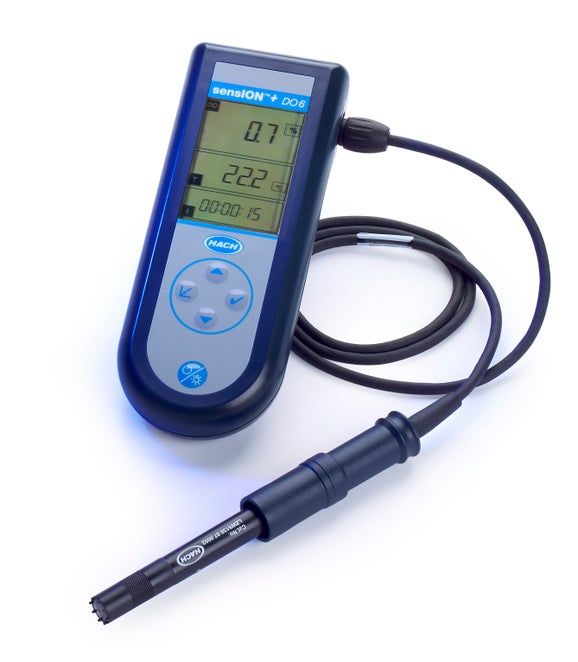 sensION+ DO6 Portable Dissolved Oxygen Kit with 5130 Polarographic DO Probe