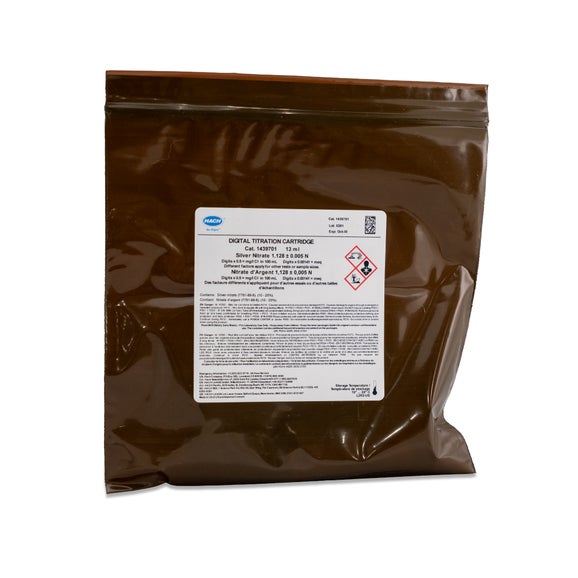 Silver Nitrate Digital Titrator Cartridge, 1.128 N