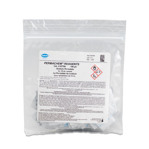 Sodium Periodate Powder Pillows for Manganese, 10 mL, pk/100