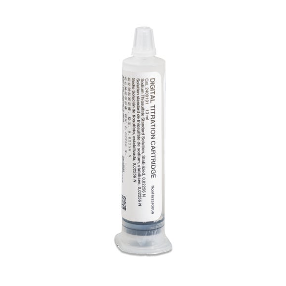 Sodium Thiosulfate Digital Titrator Cartridge, Stabilized, 0.02256 N