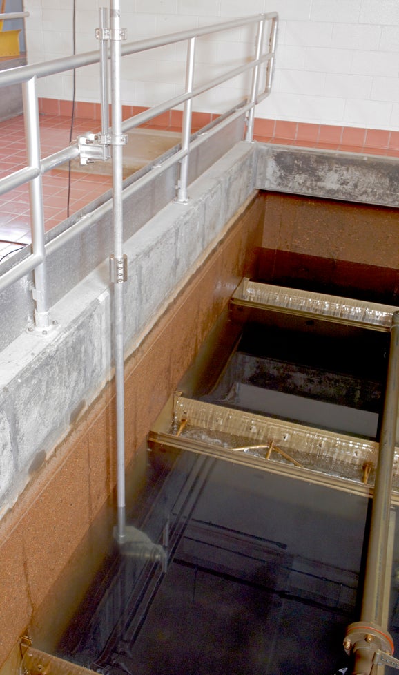 A Solitax sc probe immersed in an indoor application