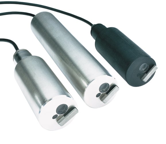 Different versions of the Solitax sc probe with wiper for online sludge concentration measurement