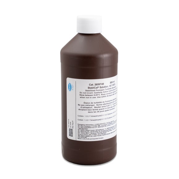 Stablcal Stabilised Formazine Turbidity Standard, ˂0.1 NTU, 500 mL