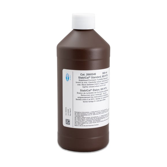 Stablcal Turbidity Standard, 800 NTU, 500 mL