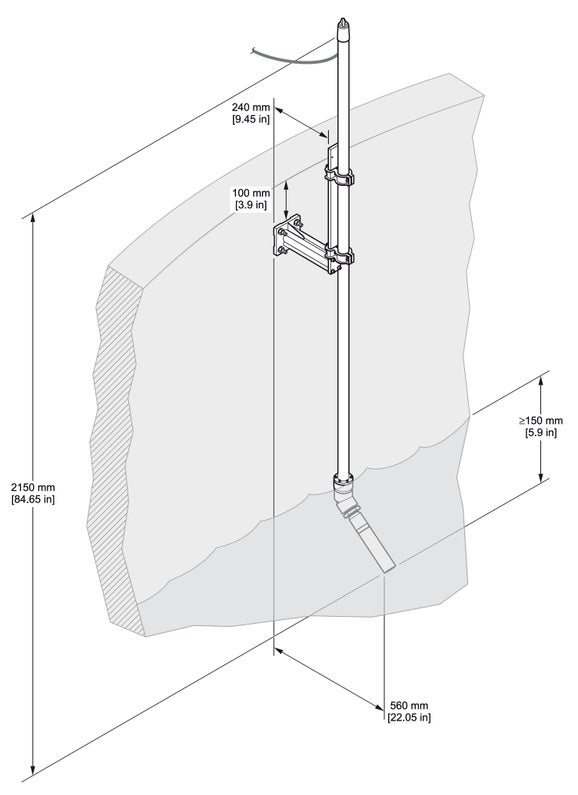 Stainless Steel pole mount kit for AISE