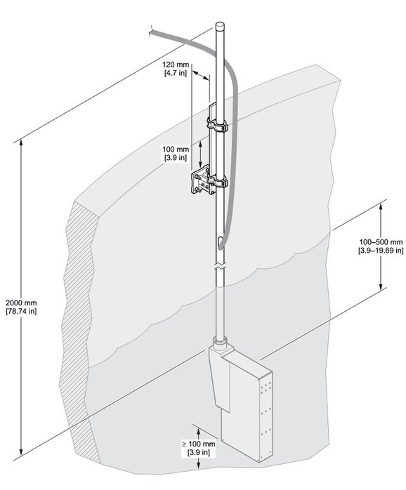 Stainless Steel pole mount kit for FILTRAX / SIGMATAX