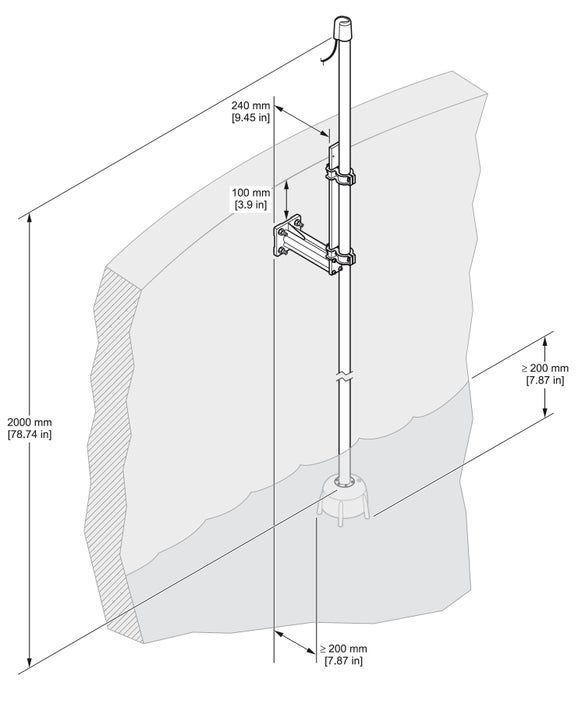 Stainless Steel pole mount kit for SONATAX sc