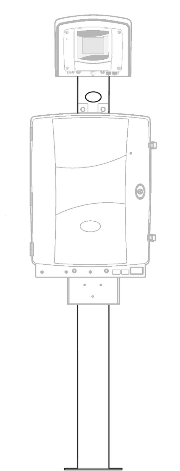 Stand mounting kit (1.7 m) for SC analyser with SC controller