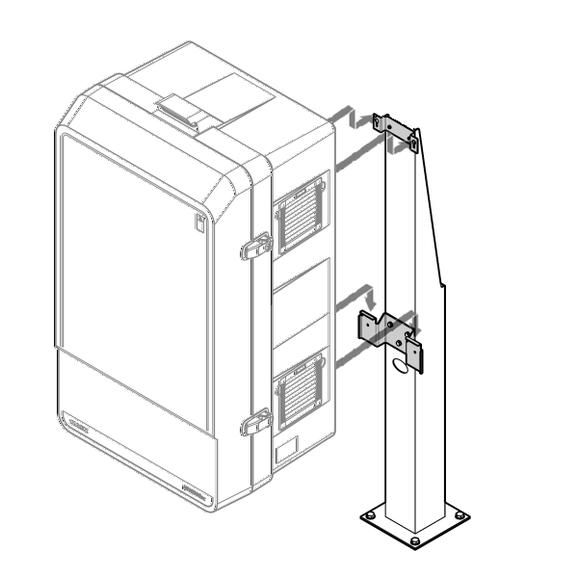 Stand mounting kit for SC analyser without SC controller