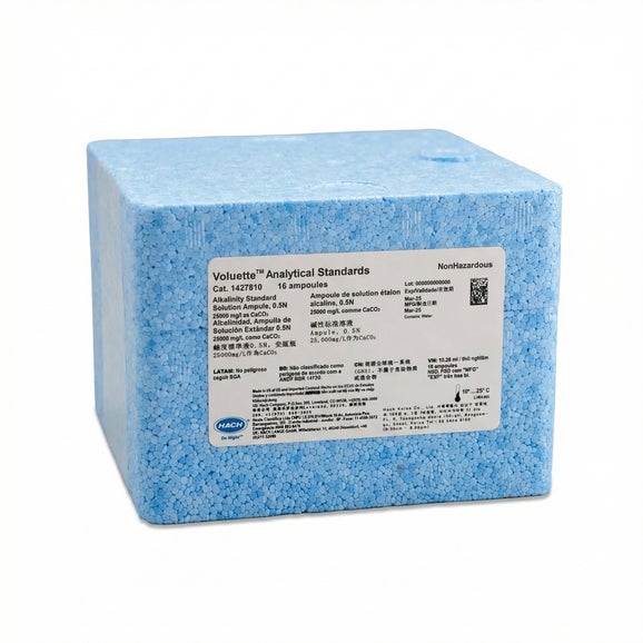 Standard solution, alkalinity, 25000 mg/L as CaCO₃ (NIST), pk/16 - 10 mL Voluette ampules