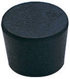 Stopper, Rubber, Solid, Size 6, 12/pk