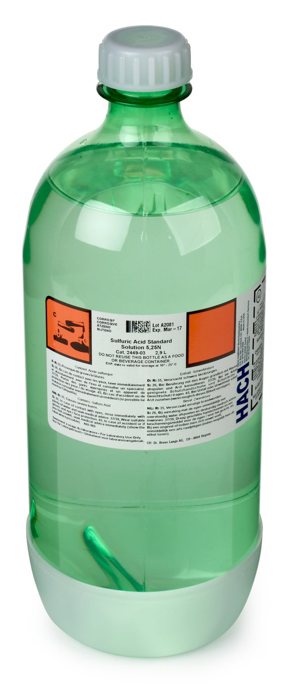 Sulfuric acid standard solution, 2.9 L