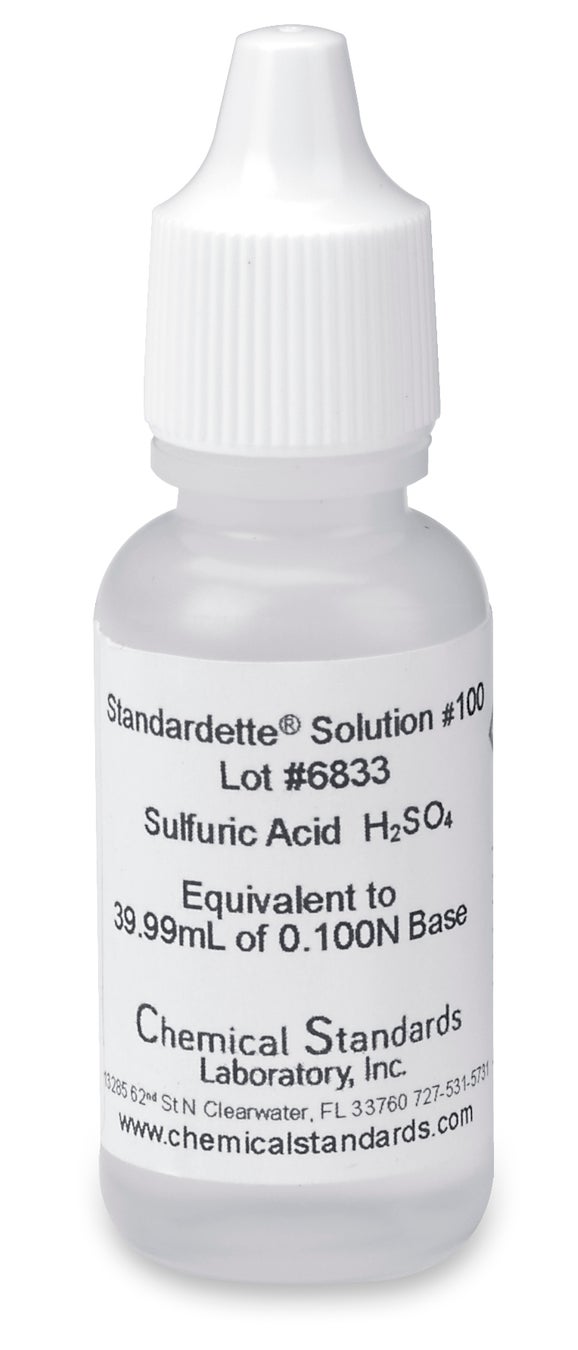Sulfuric Acid Standardette Solution #100 pk 12.