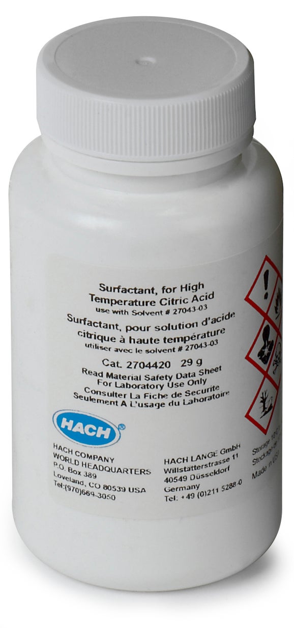 Surfactant for high temperature citric acid, 29 g
